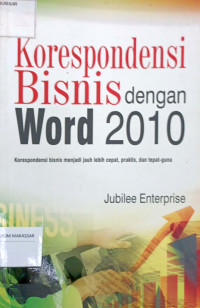 Image of Korespondensi bisnis dengan word 2010